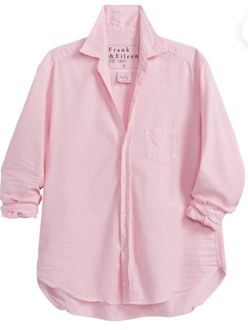 FRANK&EILEEN PETAL PINK EILEEN DENIM SHIRT